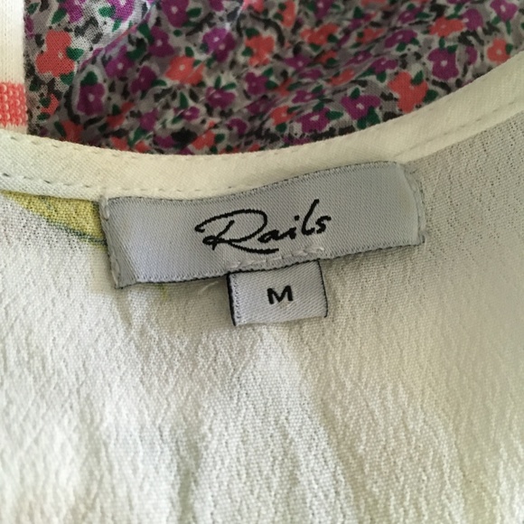 RAILS Lemon Print Ruffle Trim Wrap MADISON Dress S - Picture 7 of 9